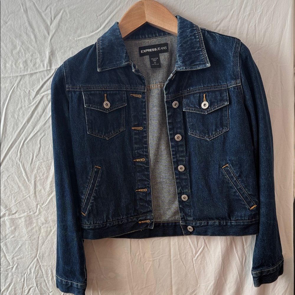 Express Dark Blue Denim Jacket